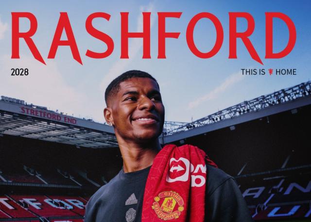 官方：曼联与拉什福德完成续约 新合同签至2028年